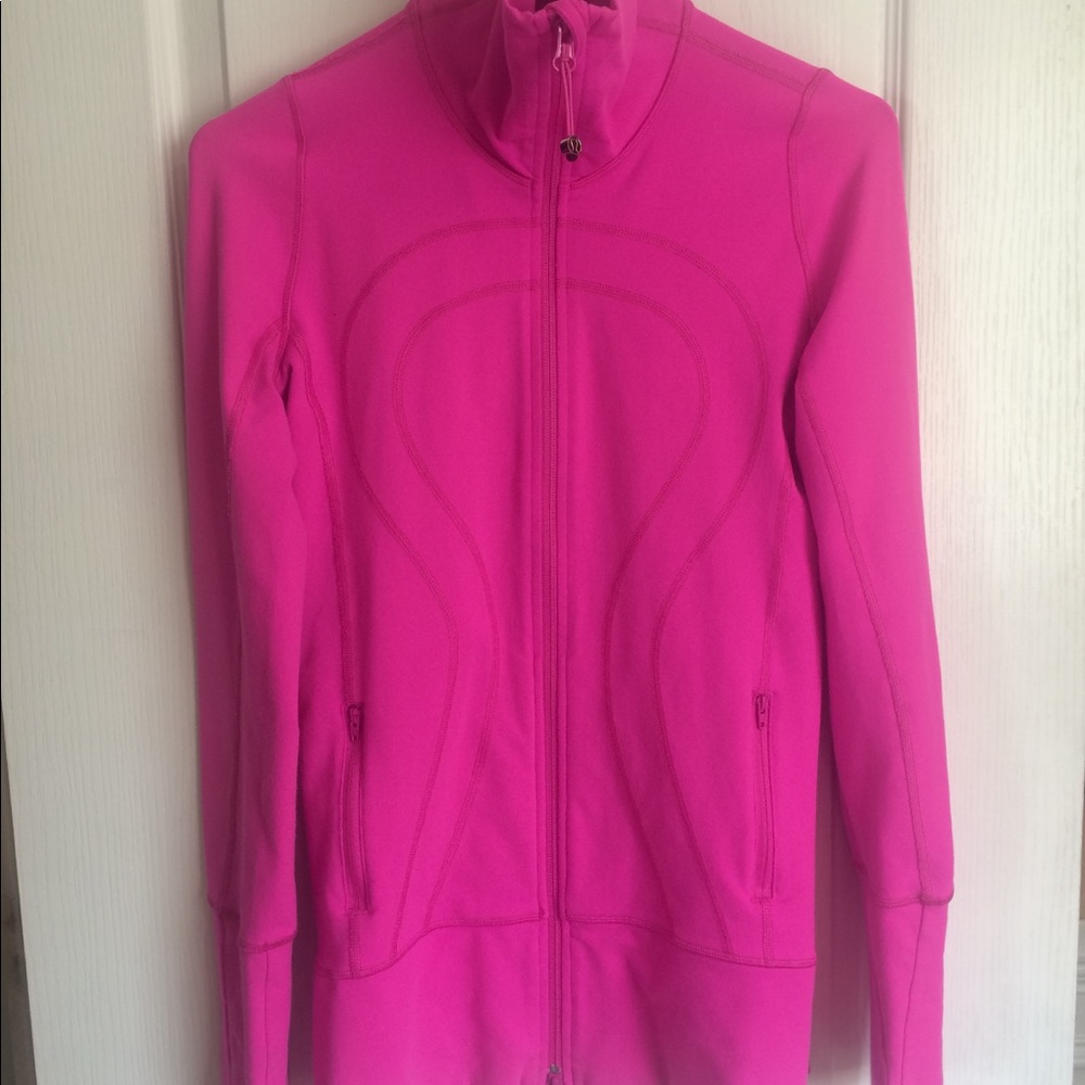 Lululemon pink zip up Stride Jacket